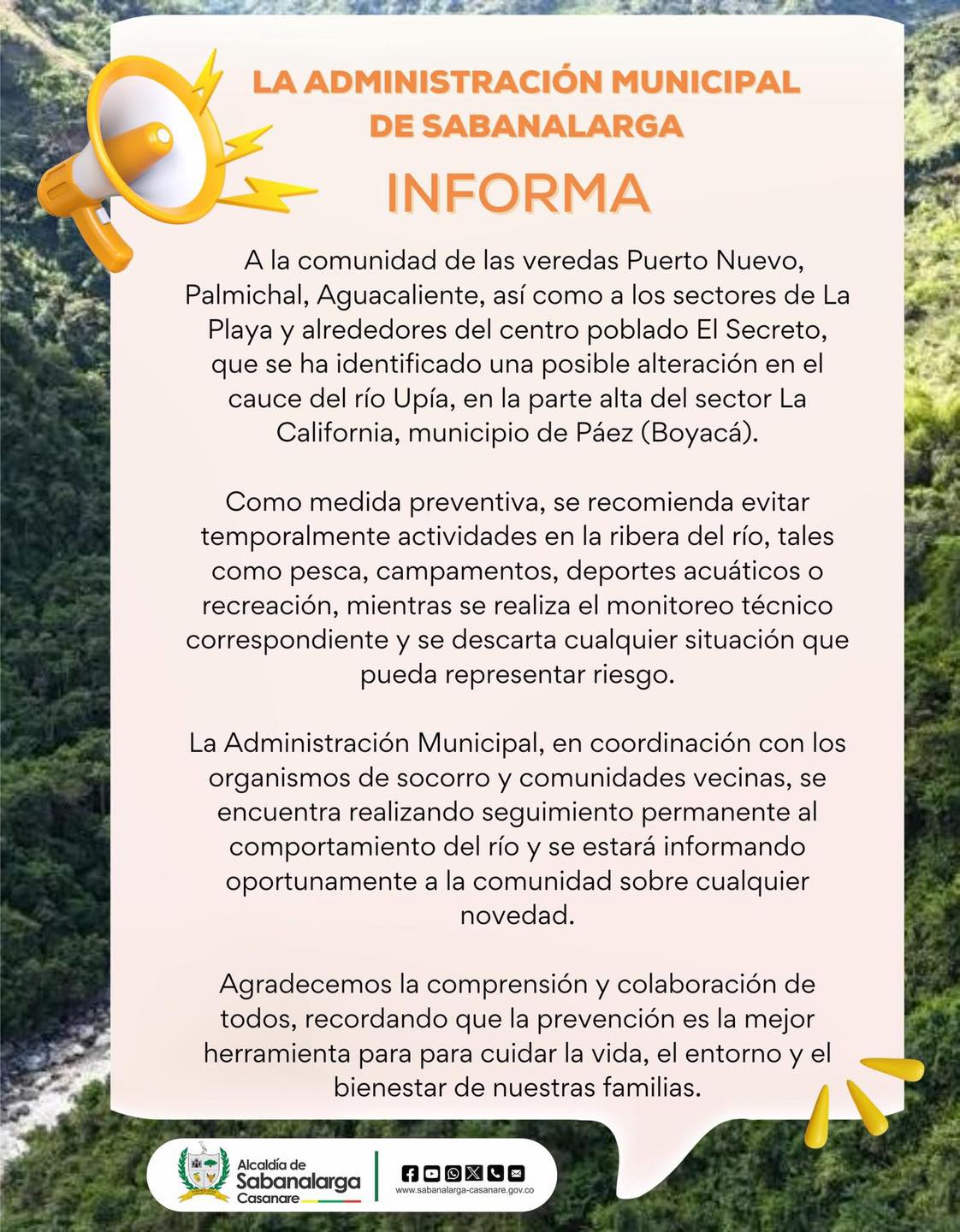 Comunicado Sabanalarga