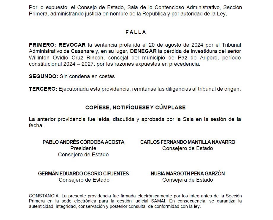 Fallo Concejal 1