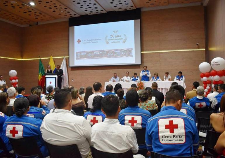 Cruz Roja Colombiana Seccional Casanare conmemoró su trigésimo aniversario de misión humanitaria en el departamento