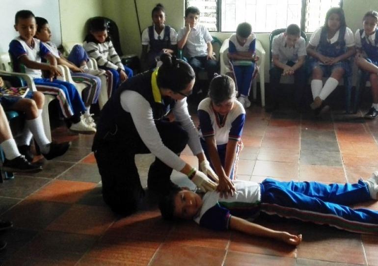 La Gobernación de Casanare realiza capacitaciones en primeros auxilios a colegios del Departamento