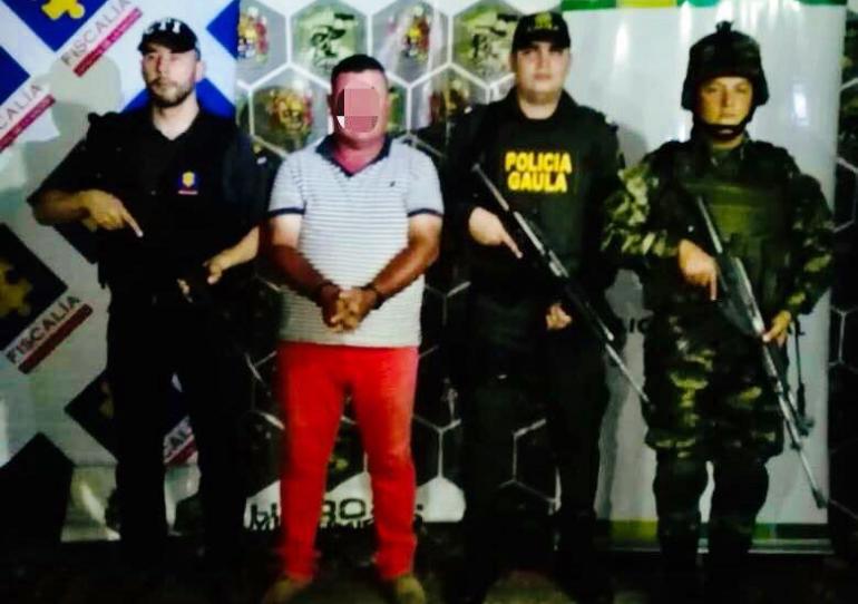 En el municipio de Saravena el Ejército Nacional y la Fiscalía capturaron a alias “Toro”
