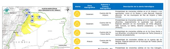 Alerta de riesgo en Casanare 3