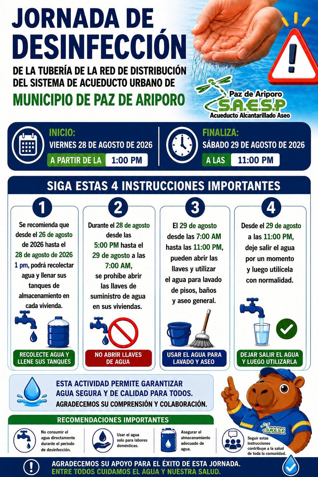 Jornada desinfección 