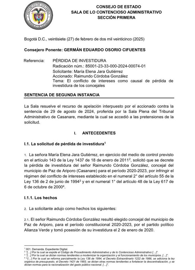 Fallo Reimundo 1