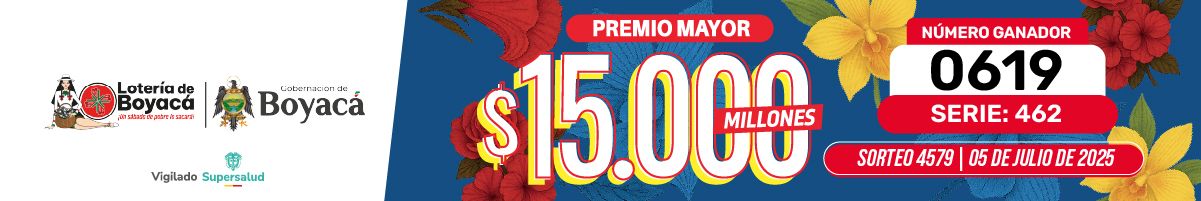Resultados Lotería de Boyacá - 5 de julio de 2025