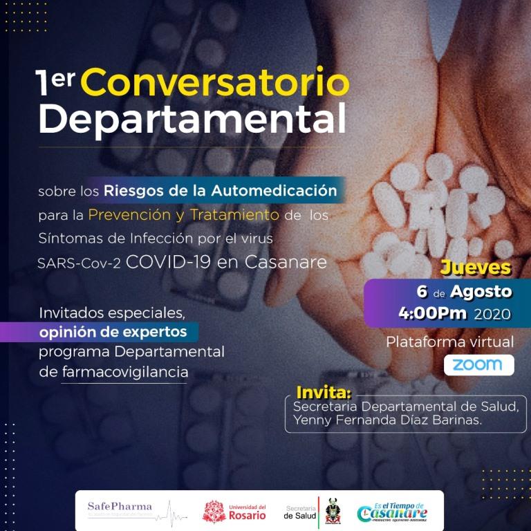 Primer conversatorio Departamental sobre riesgos de la automedicación para la sintomatología COVID-19