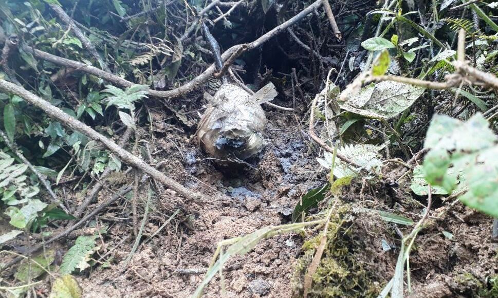 Ejército Nacional halló material explosivo en el municipio de Aguazul, al parecer perteneciente al ELN