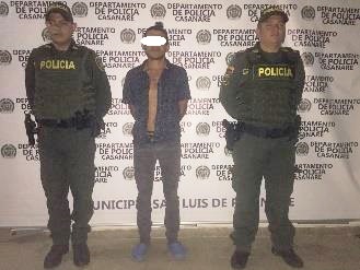 Tres personas capturadas en las últimas horas por la Policía Nacional en el norte de Casanare