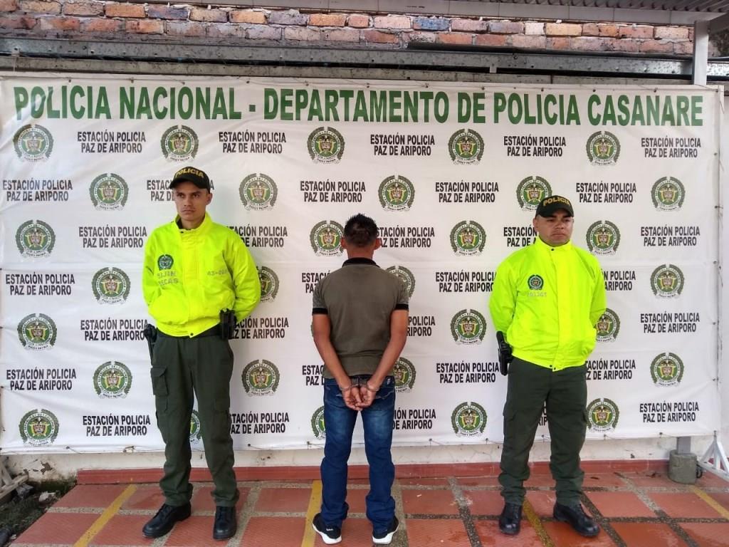 Capturado sujeto en Paz de Ariporo que el año pasado agredió física y sexualmente a su ex-compañera