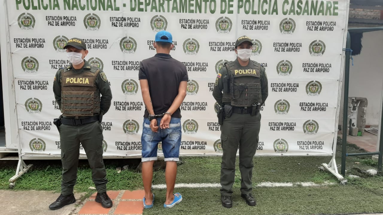 Capturado un individuo en Paz de Ariporo por reincidir en la violación de medidas sanitarias