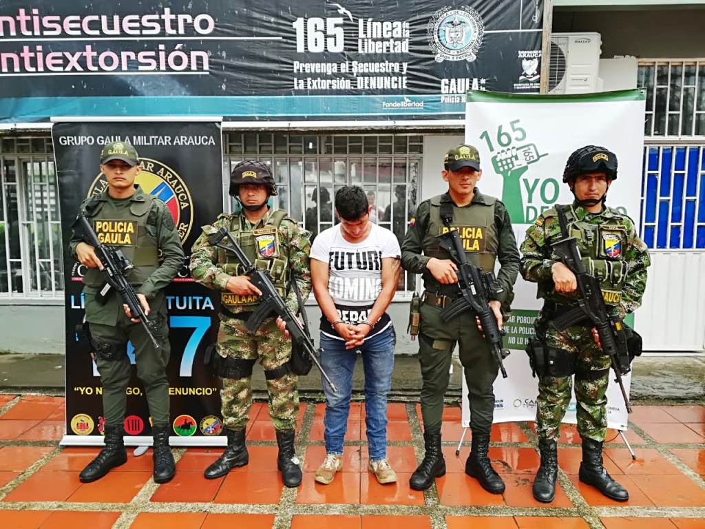 Ejército Nacional capturó a tres sujetos por extorsión en Arauca