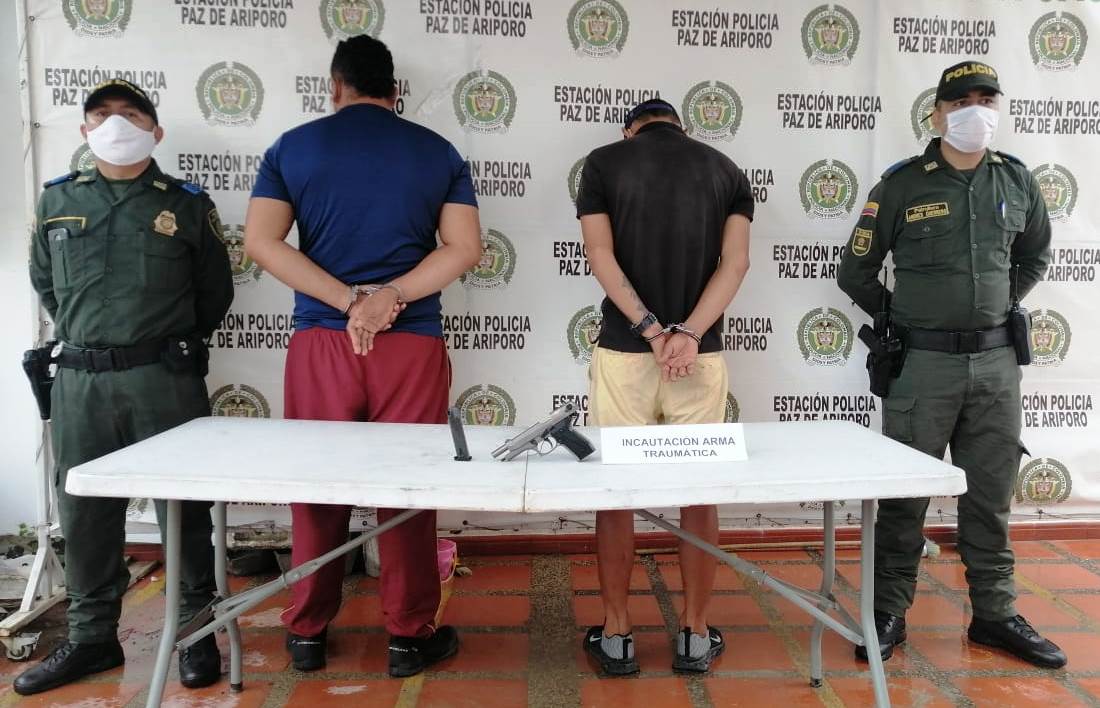 Por un hecho de intolerancia fueron capturadas dos personas y aprehendido un menor de edad en Paz de Ariporo