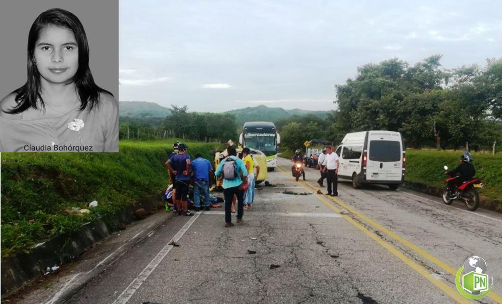 Accidente de tránsito cobra la vida de una jóven en la vía Paz de Ariporo – Hato Corozal