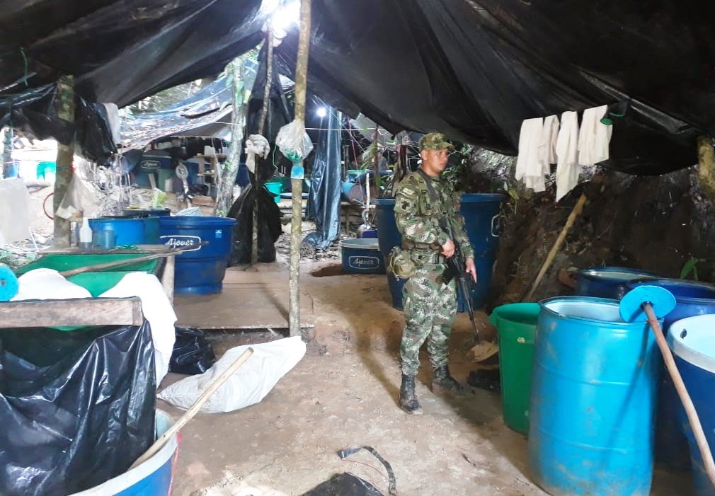 En Tauramena fue ubicado y destruido un cristalizadero para el procesamiento de clorhidrato de cocaína