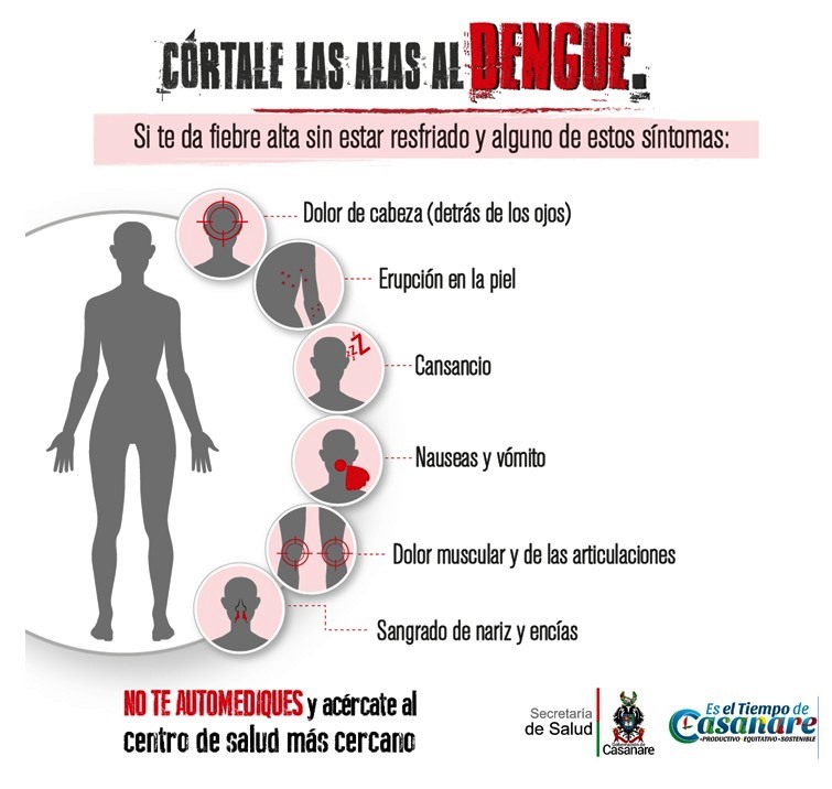 76% de disminución en la notificación de casos de Dengue en Casanare