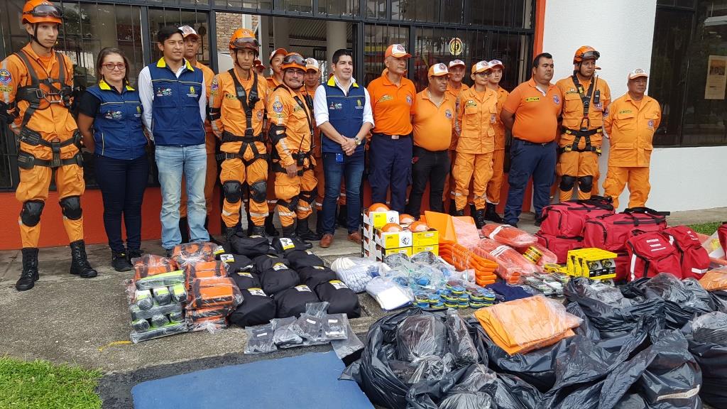 Dotación para los organismos de socorro en Casanare, los primeros en recibir fueron la Defensa Civil