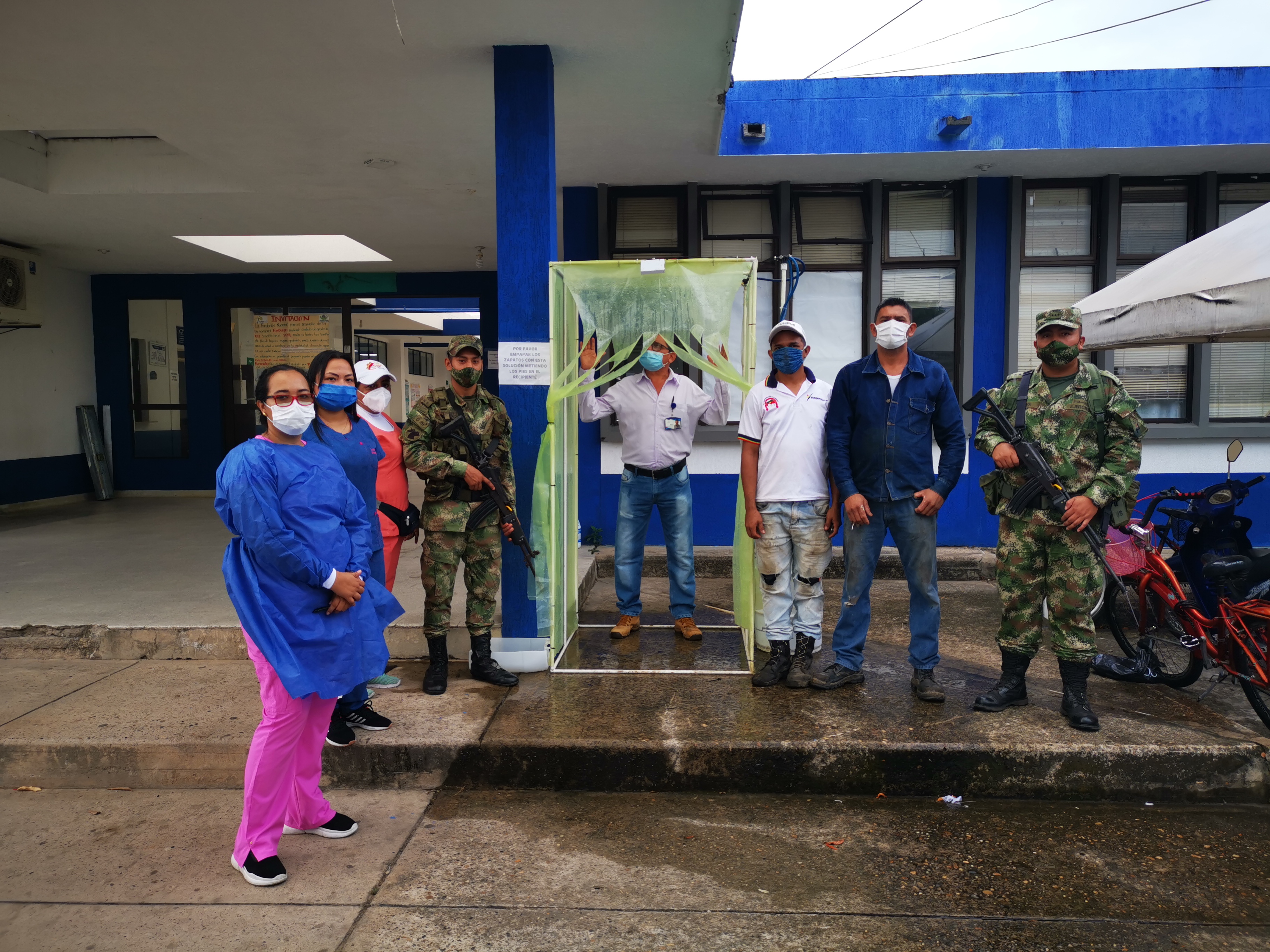Comerciante donó Cabina de Desinfección al Hospital de Paz de Ariporo