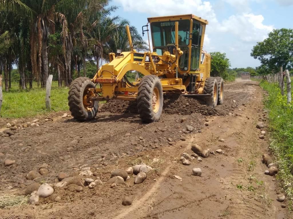 Así avanza el mantenimiento de vías en el municipio en Hato Corozal