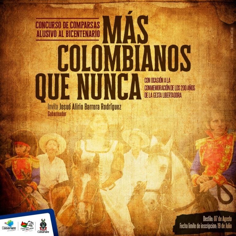 Inicia convocatoria para participar en el desfile conmemorativo del Siete de Agosto ¨Más Colombianos que Nunca¨