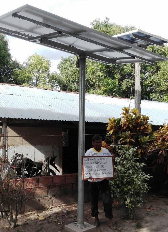 210 familias de Paz de Ariporo fueron beneficiadas con Plantas Solares