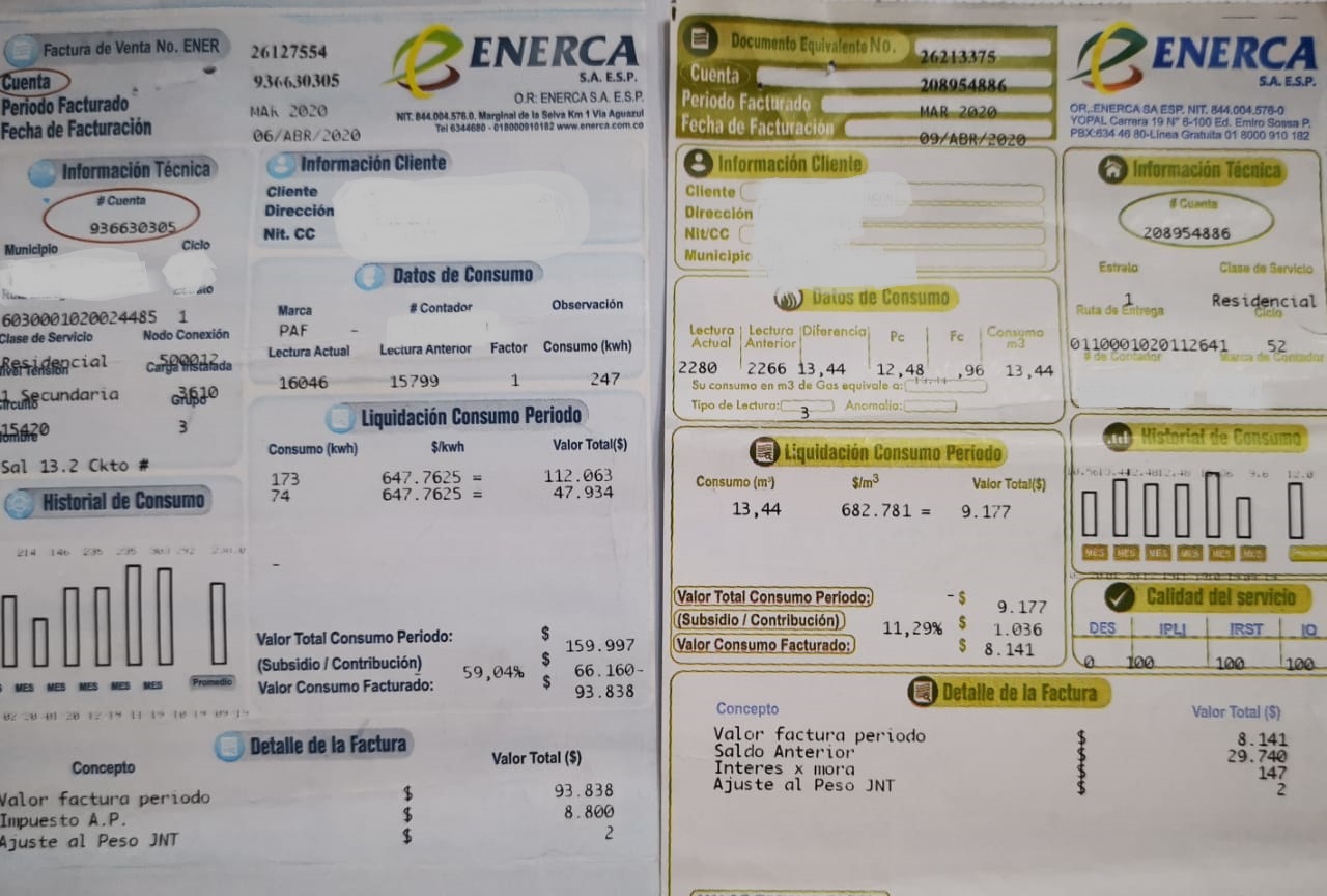 ENERCA financiará el pago de los servicios de Energía y Gas