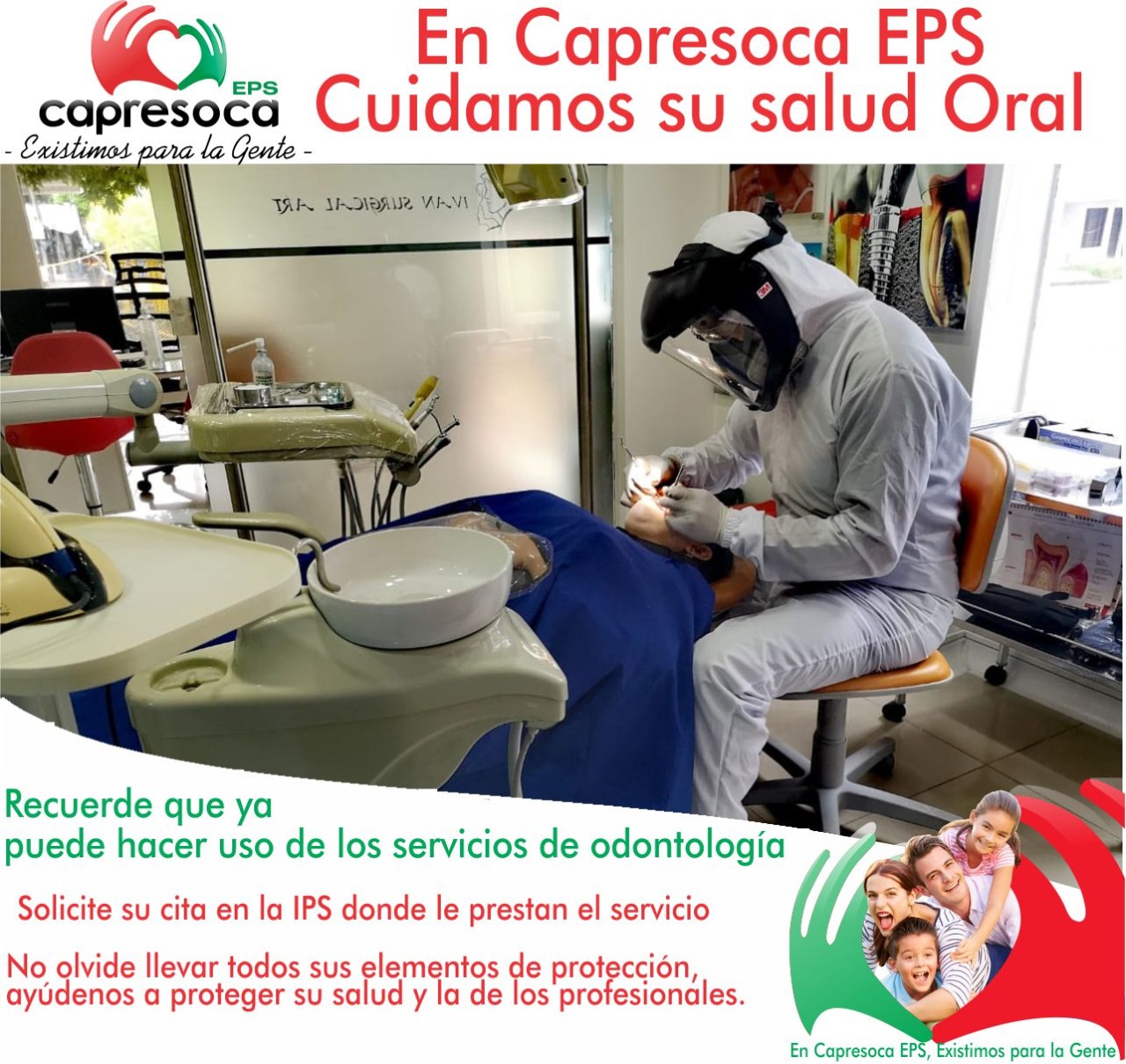Capresoca invita a sus usuarios a hacer uso de los servicios de odontología