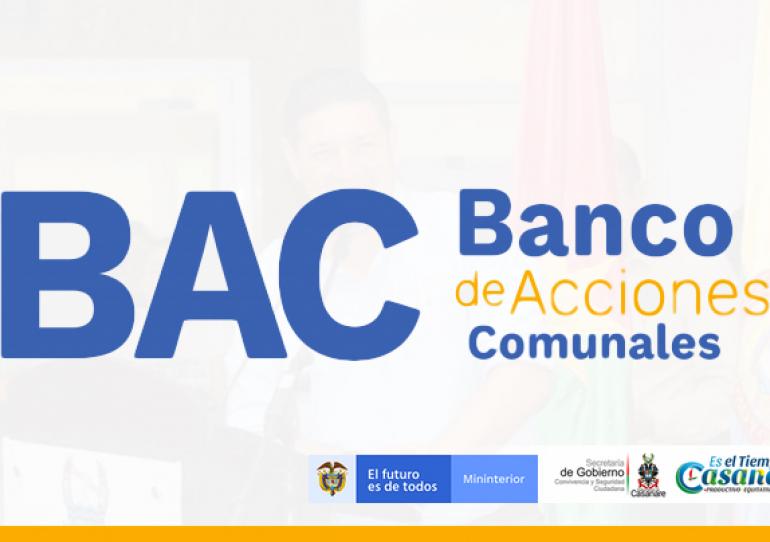 Abierta convocatoria para postularse al Banco de Acciones Comunales