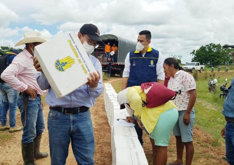 Familias indígenas y afrodescendientes recibieron ayudas humanitarias en Orocué