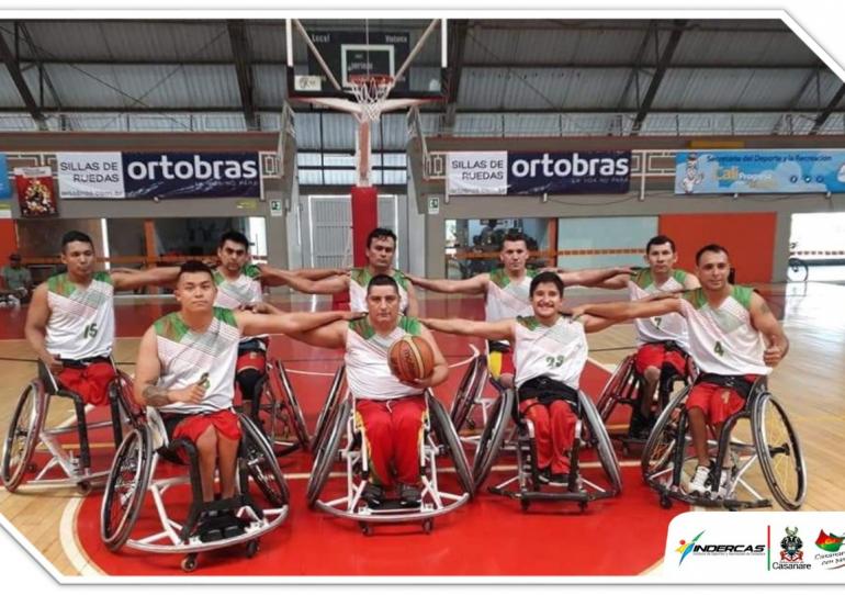 Selección Casanare de baloncesto en silla de ruedas clasificó en los Juegos Paranacionales 2019