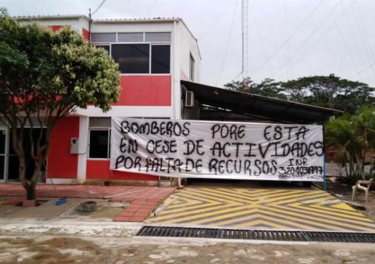 Cuerpo de Bomberos de Pore cumple un mes en cese de actividades por falta de recursos