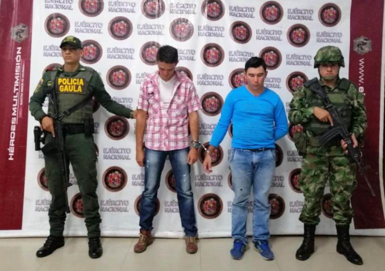 Ejército Nacional capturó a tres personas por rebelión y extorsión en el municipio de Tame 