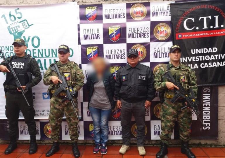 Capturada mujer encargada de cobrar giros de dinero consignados por víctimas de extorsión en Casanare