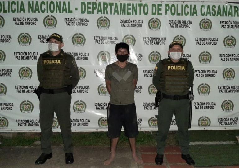 Capturado individuo cuando pretendía hurtar una vivienda en el barrio La Esperanza en Paz de Ariporo