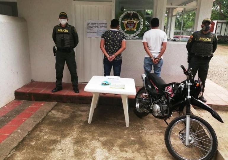 Dos personas fueron capturadas en Hato Corozal por el delito de tráfico, fabricación y porte de estupefacientes