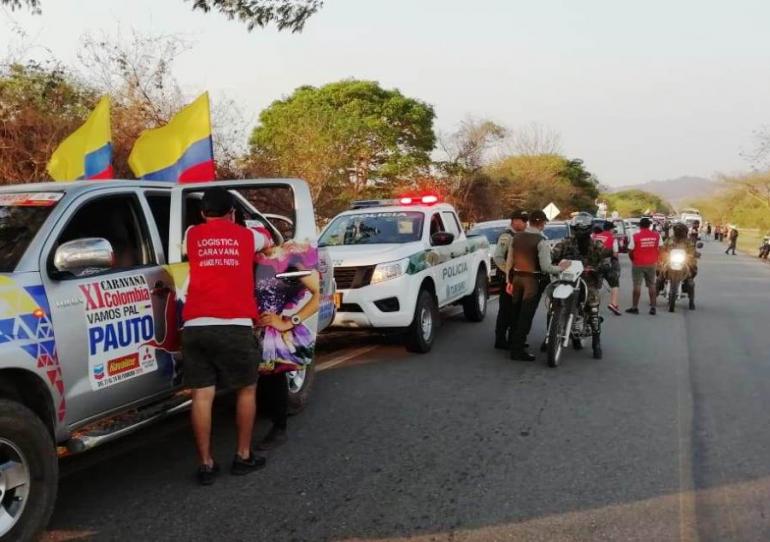 Ejército Nacional garantizó seguridad en la caravana turística Vamos Pal Pauto 