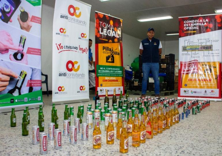 Fue incautada cervezas de contrabando en el comercio de Monterrey 