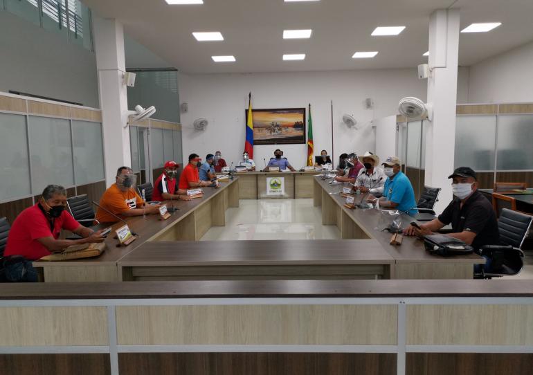 Se desarrolló sesión ordinaria para asignación de ponencia de proyectos radicados por la Administración Municipal