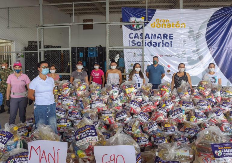 Continúa entrega de mercados gestionados en la ‘Gran Donatón Casanare Solidario’ y de la campaña nacional ‘Ayudar Nos Hace Bien’