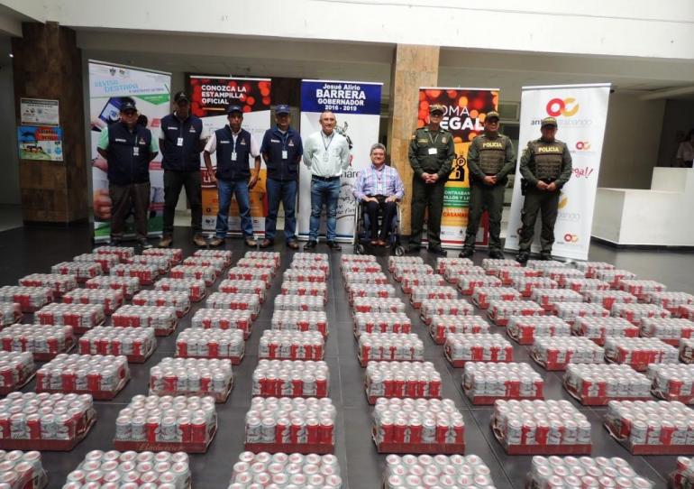  Duro golpe al contrabando de licor en el municipio de Sabanalarga