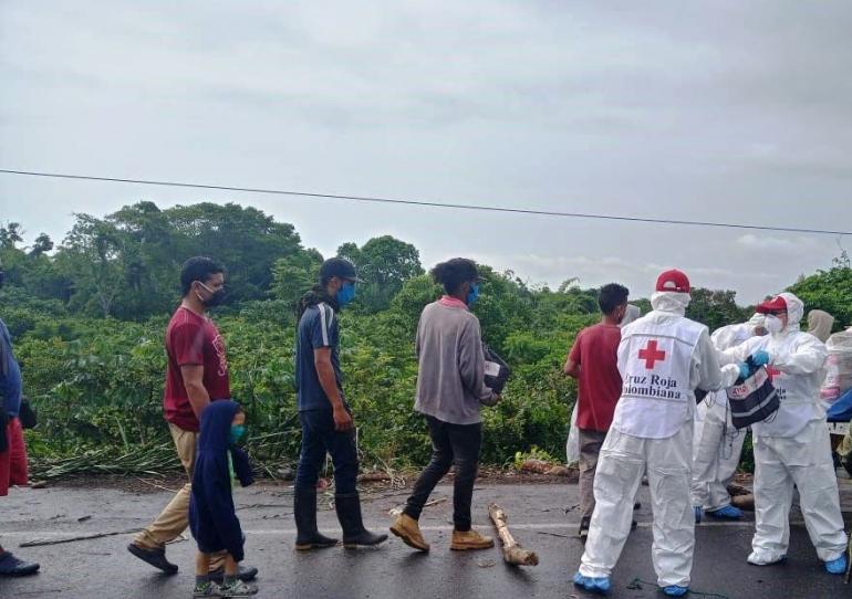 Cruz Roja Colombiana Seccional Casanare entregó ayuda humanitaria de emergencia a población Migrante
