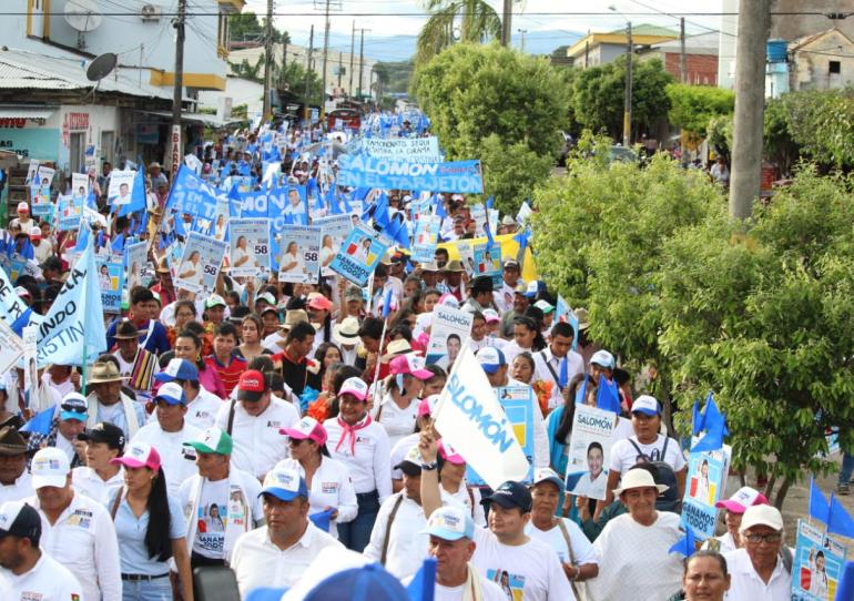 Multitudinario cierre de campaña de Cristina Guarnizo en el municipio de Pore