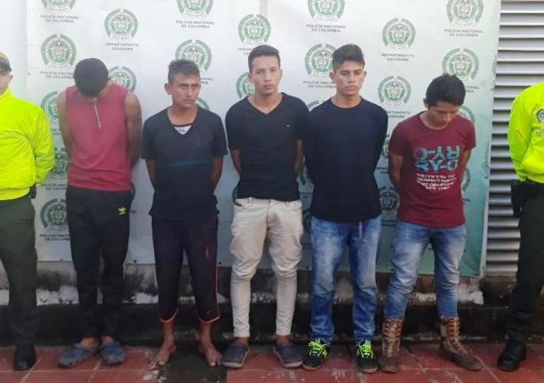 En Trinidad fueron capturados seis integrantes del grupo de delincuencia común organizada “Los Cuervos”