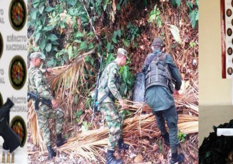 Hallados dos depósitos ilegales con material de guerra e intendencia 