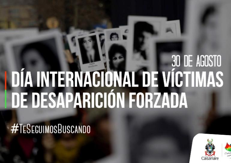 Gobernación de Casanare conmemorará en Maní el Día Internacional de las Víctimas de Desaparición Forzada