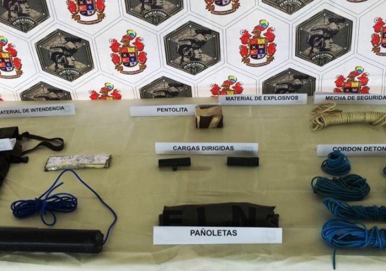 Ejército Nacional halló material explosivo, al parecer del Eln en el municipio de Hato Corozal.