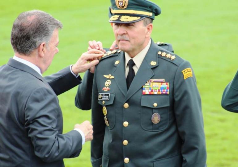 El comandante del Ejército Nacional Ricardo Gómez Nieto ascendió al grado de General