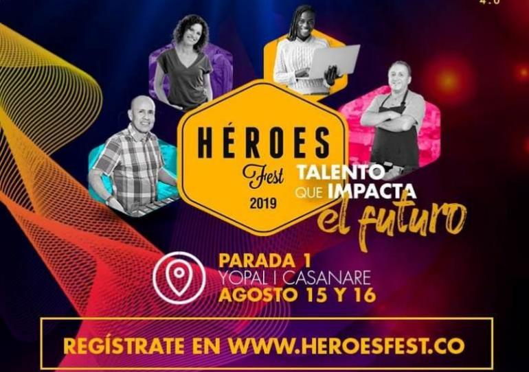 Yopal una de las sedes de los cuatro eventos programados en el país por el Festival de emprendimiento “Héroes Fest”