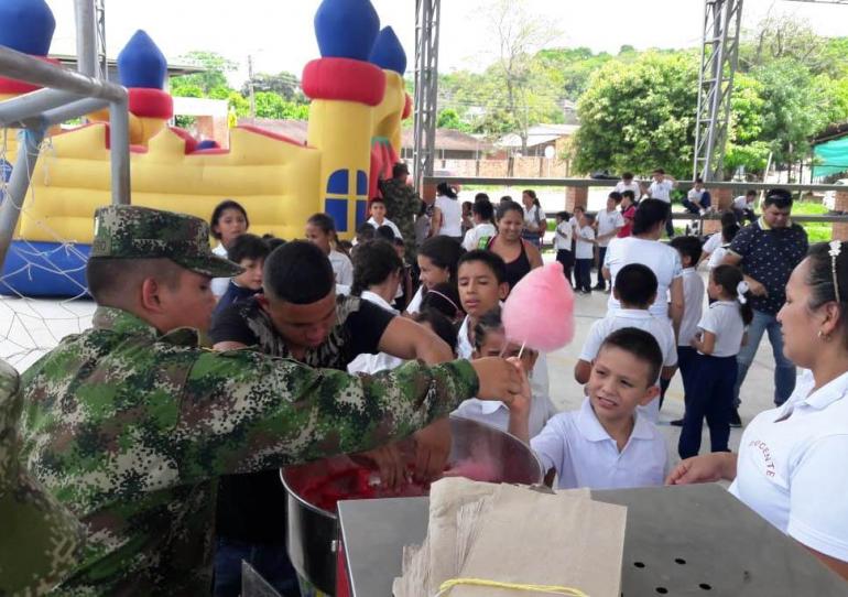 Ejército Nacional celebró el día de los niños en Casanare  