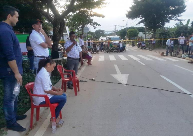 Alcalde de Paz de Ariporo inauguró obras de pavimentación de vías urbanas