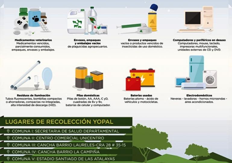 Este 27 Y 28 de septiembre, se desarrolla en Casanare la VI Jornada de Recolección de Residuos Pos Consumo